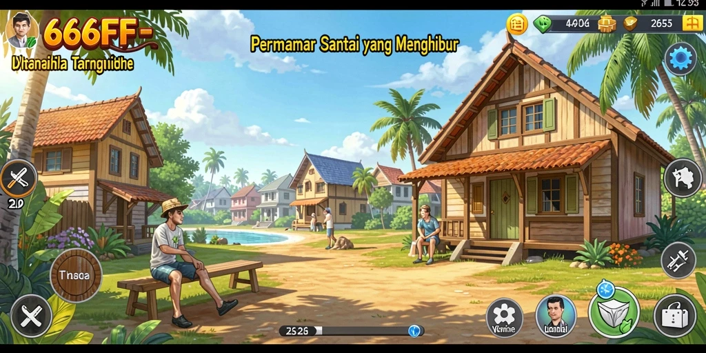 Screenshot gameplay 666FF dengan tampilan yang menarik dan ceria.