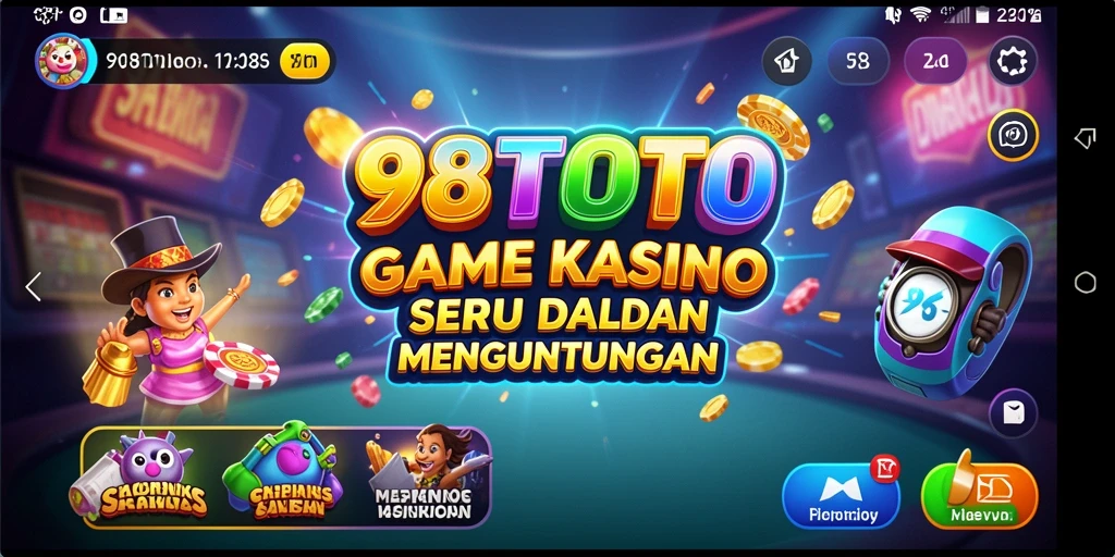 Tampilan gameplay seru dalam aplikasi Kasino 98TOTO.