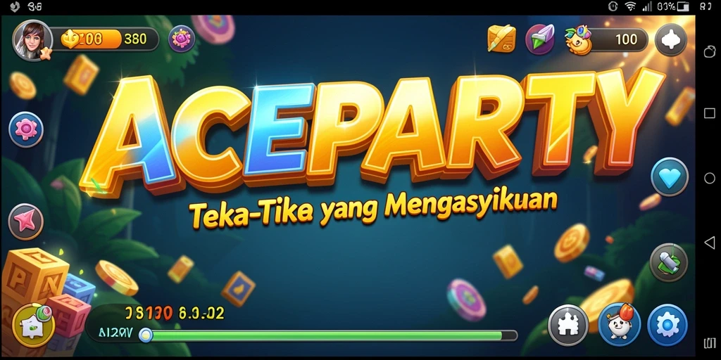 Screenshot gameplay ACEPARTY dengan teka-teki menarik.