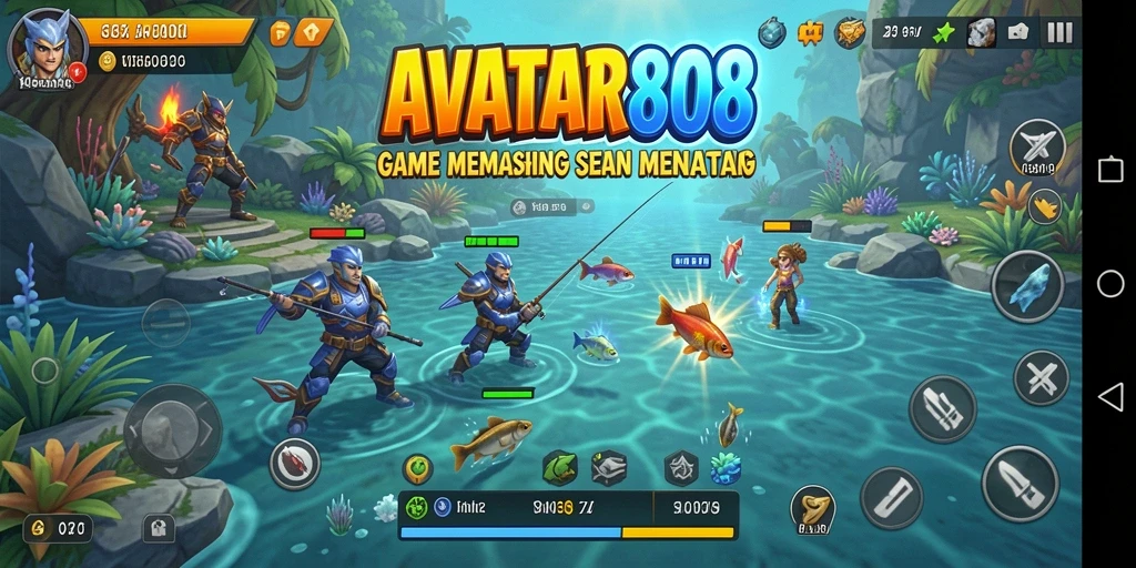 Tangkapan ikan yang mengesankan dalam gameplay AVATAR808.