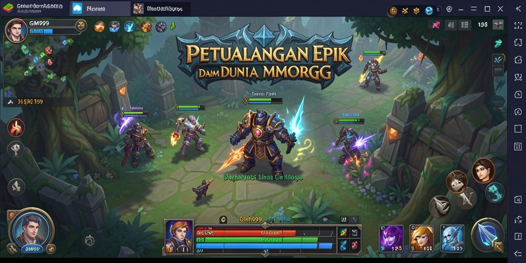 Tampilan gameplay GIM999 yang memukau dalam petualangan MMORPG