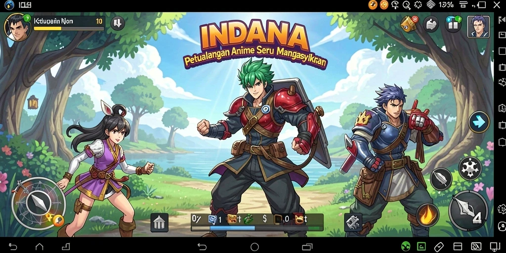 Tampilan gameplay INDAAA yang memukau dan mendebarkan.