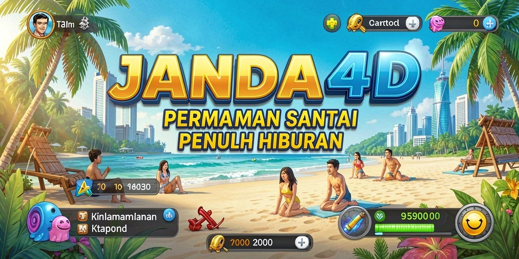 Screenshot utama JANDA4D menampilkan gameplay seru dan penuh warna.
