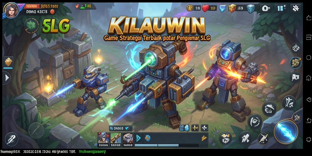 Screenshot KILAUWIN menampilkan aksi strategis dalam permainan SLG.