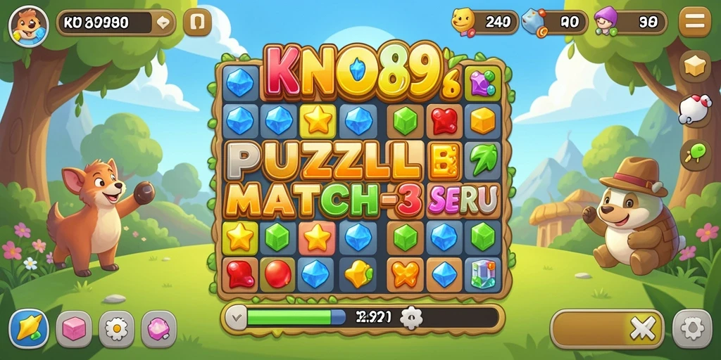 Gameplay menarik dalam KNO89 dengan beragam permata warna-warni.