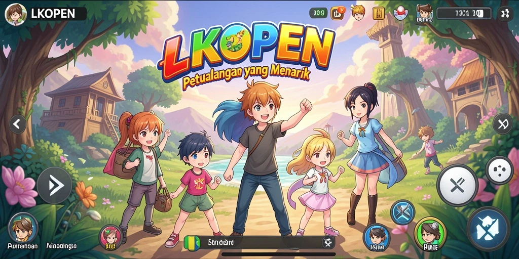 Tangkapan layar menunjukkan karakter Anime dalam pertempuran epik.