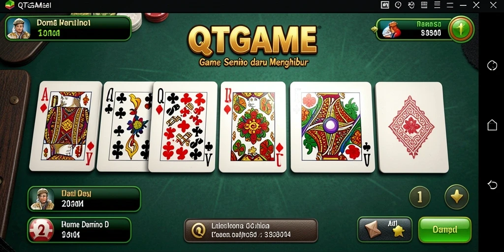 Gameplay seru Domino QTGAME dalam aksi.