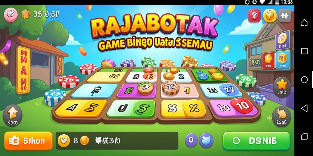 Tampilan gameplay seru dari RAJABOTAK dengan keseruan Bingo.