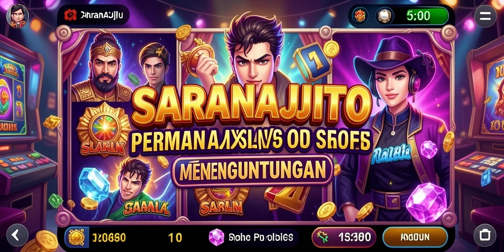Tampilan menarik dari gameplay SARANAJITU dalam permainan Slot.