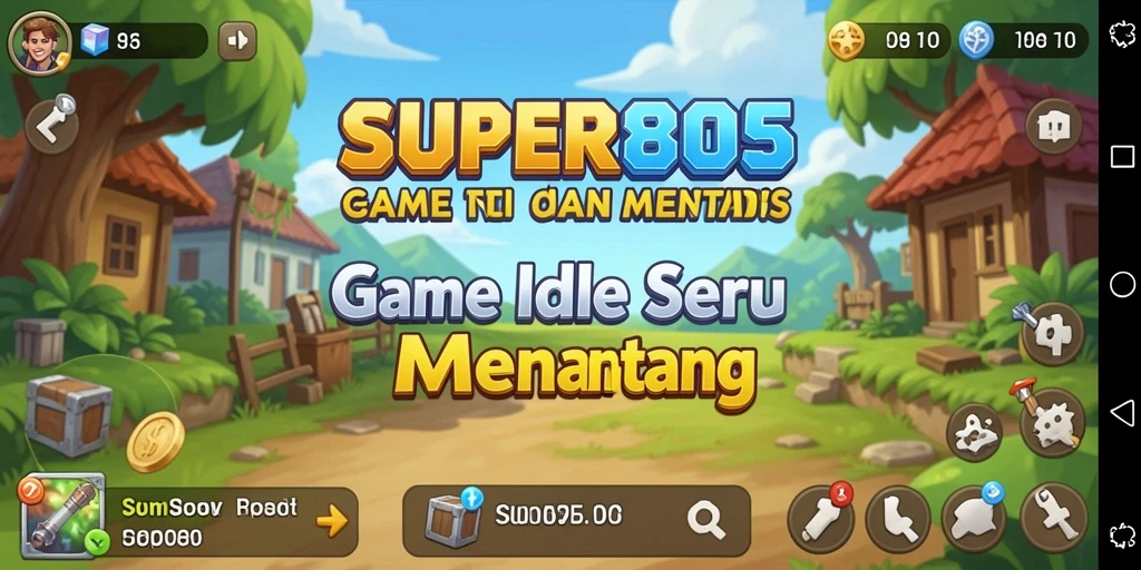 Tampilan gameplay SUPER805 yang menarik dalam sesi permainan Idle.
