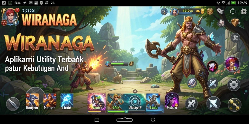 Screenshot utama WIRANAGA menampilkan antarmuka aplikasi Utility yang ramah pengguna.