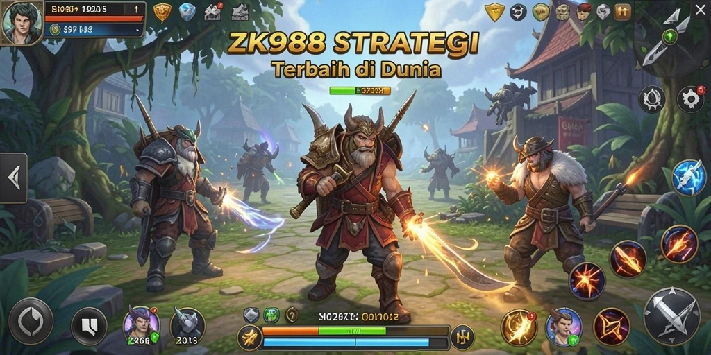 Screenshot gameplay ZK988 menunjukkan tingginya intensitas pertarungan dalam SLG.